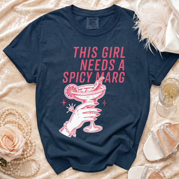 Spicy Marg T-Shirt in True Navy