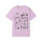 Camp Martha, July 2026, Breckinridge, t-shirt illustration with outdoor activities.