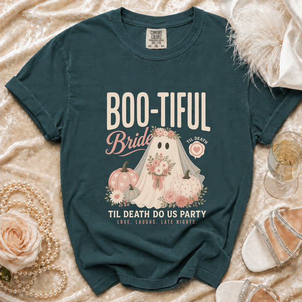 Boo-tiful Bride T-Shirt in Blue Spruce