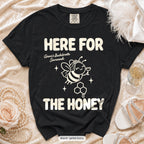 Black Bride To Bee & Here For The Honey bachelorette crew t-shirt