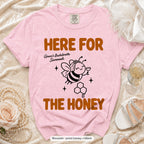 Blossom Bride To Bee & Here For The Honey bachelorette crew t-shirt