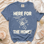 Blue Jean Bride To Bee & Here For The Honey bachelorette crew t-shirt