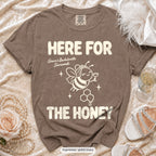Espresso Bride To Bee & Here For The Honey bachelorette crew t-shirt