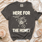 Pepper Bride To Bee & Here For The Honey bachelorette crew t-shirt