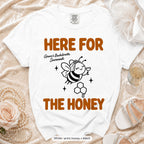 White Bride To Bee & Here For The Honey bachelorette crew t-shirt