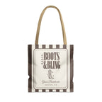 Boots & Bling striped tote bag, Espresso
