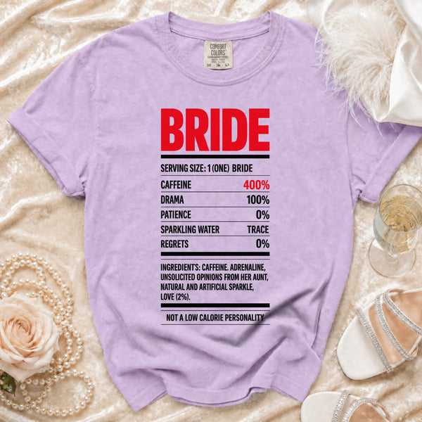 Bride's Ingredients T-Shirt in Orchid