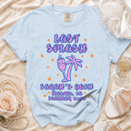 Light blue t-shirt with "Last Splash Malibu, Ca Summer 2026" design.
