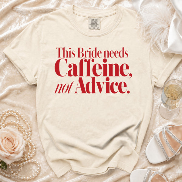 Bride Caffeine T-Shirt in Ivory