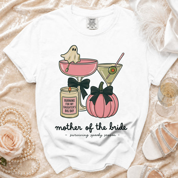 Spooky Bride's Mom T-Shirt in White