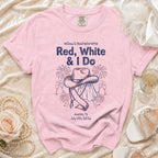 Red, White & I Do bachelorette t-shirt for Willow's July 4th, 2026 Austin celebration.