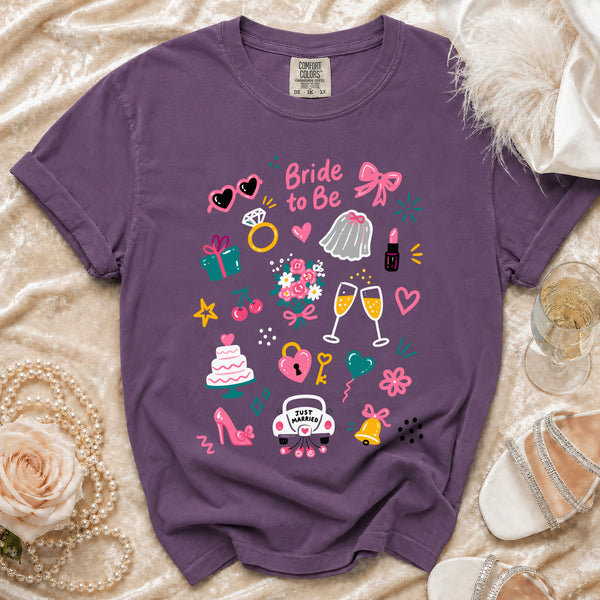 Bride to Be T-Shirt in Grape