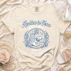 Reckless in Texas graphic tee with cowboy boots, hat, disco ball, and Austin, TX.