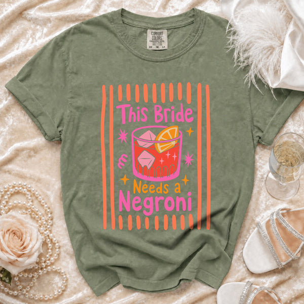 Bride Negroni T-Shirt in Moss