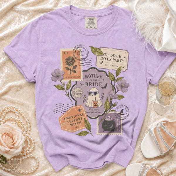 Til Death Mother Bride T-Shirt in Orchid