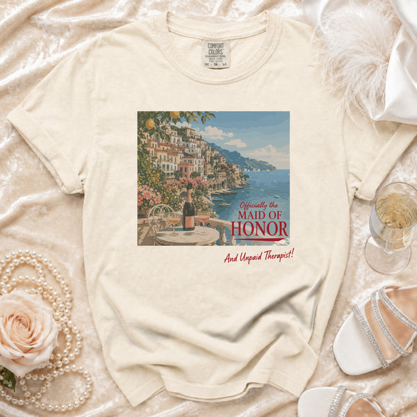 Maid of Honor T-Shirt in Ivory