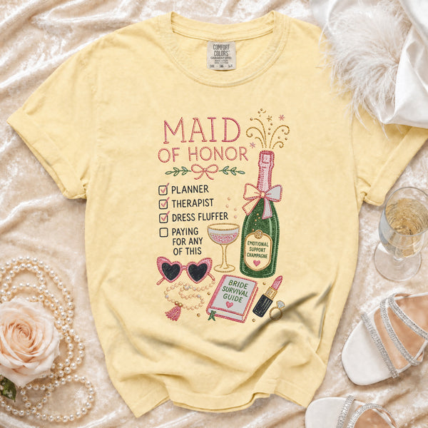 MOH Checklist T-Shirt in Butter