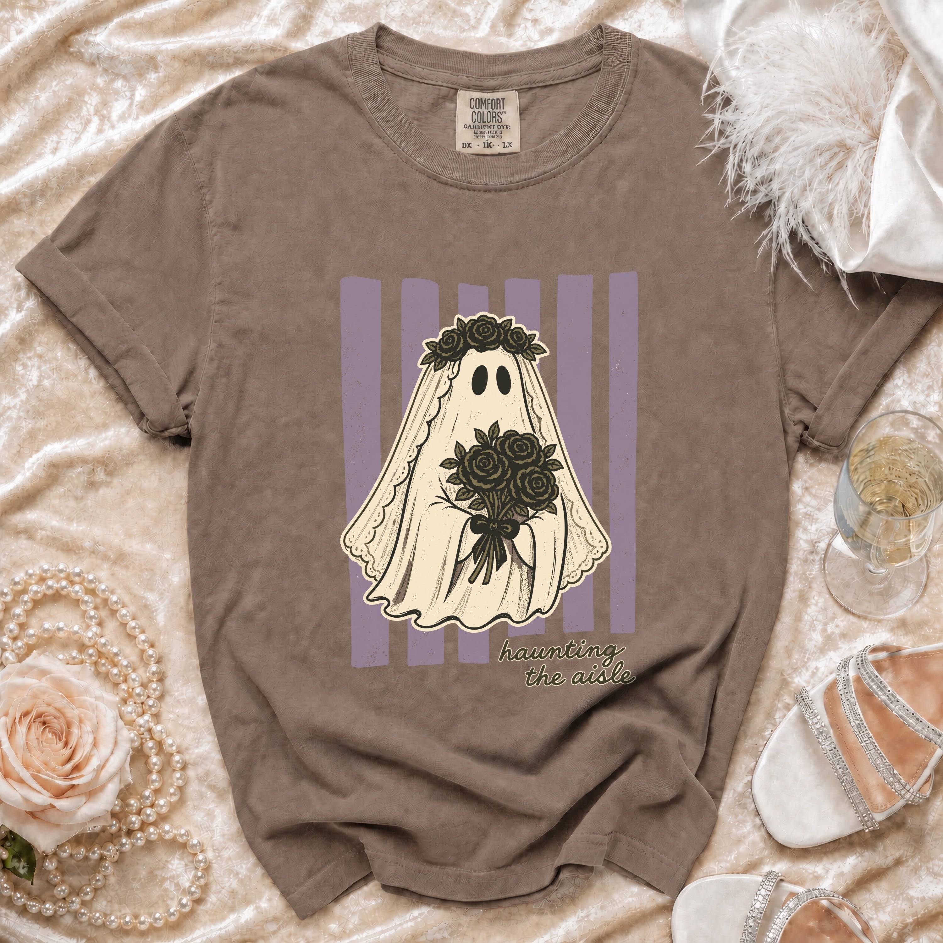 Ghost wearing a veil of
