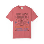 Her Last Rodeo t-shirt with cowboy boots and cactus graphic, Nashville text.