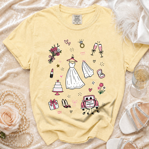 Bride Celebration T-Shirt in Butter