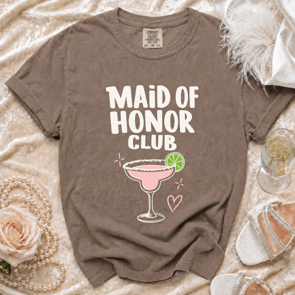 Maid of Honor Club T-Shirt in Espresso