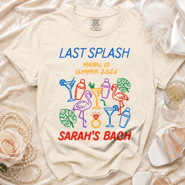 Last Splash Malibu Bach T-shirt in Ivory