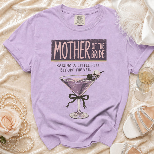 Mother of the Bride Martini T-Shirt in Orchid
