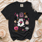 Black t-shirt with ghost bride graphic and " 'til death do us part" text.