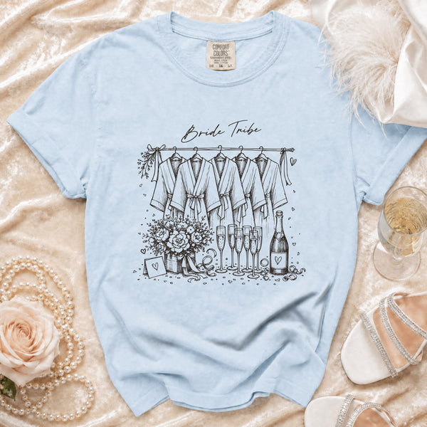 Bride Tribe T-Shirt in Chambray