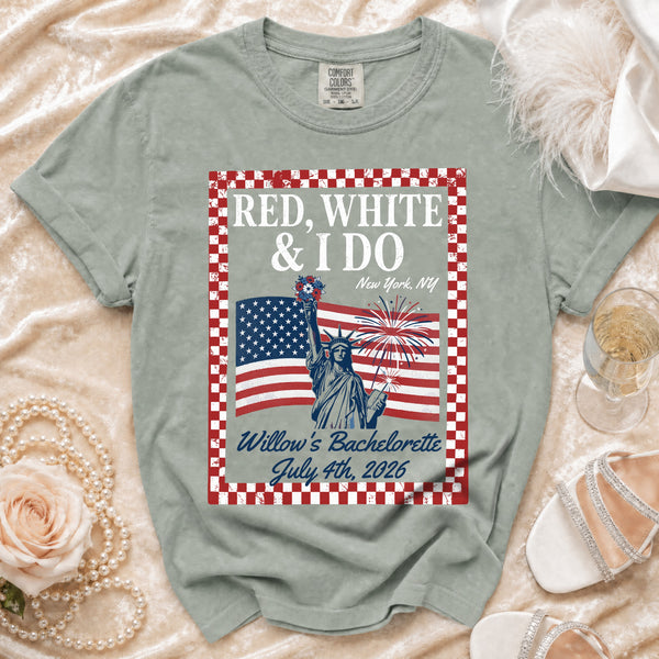 July 4th Bachelorette T-Shirt in Bay