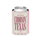 Choosin' Texas striped can cooler, Blossom