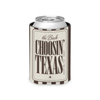 Choosin' Texas striped can cooler, Espresso