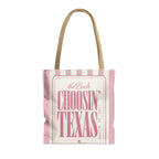 Choosin' Texas striped tote bag, Blossom