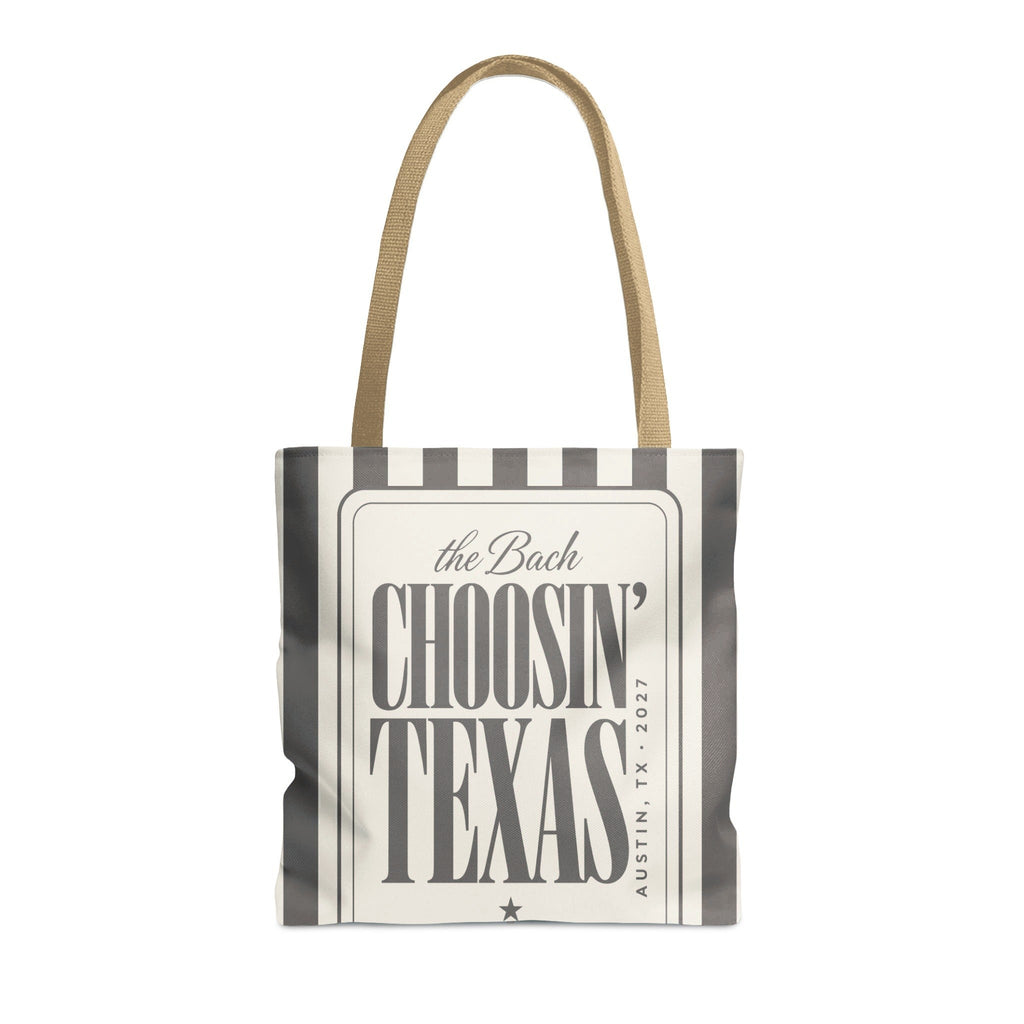 Choosin' Texas striped tote bag, Pepper