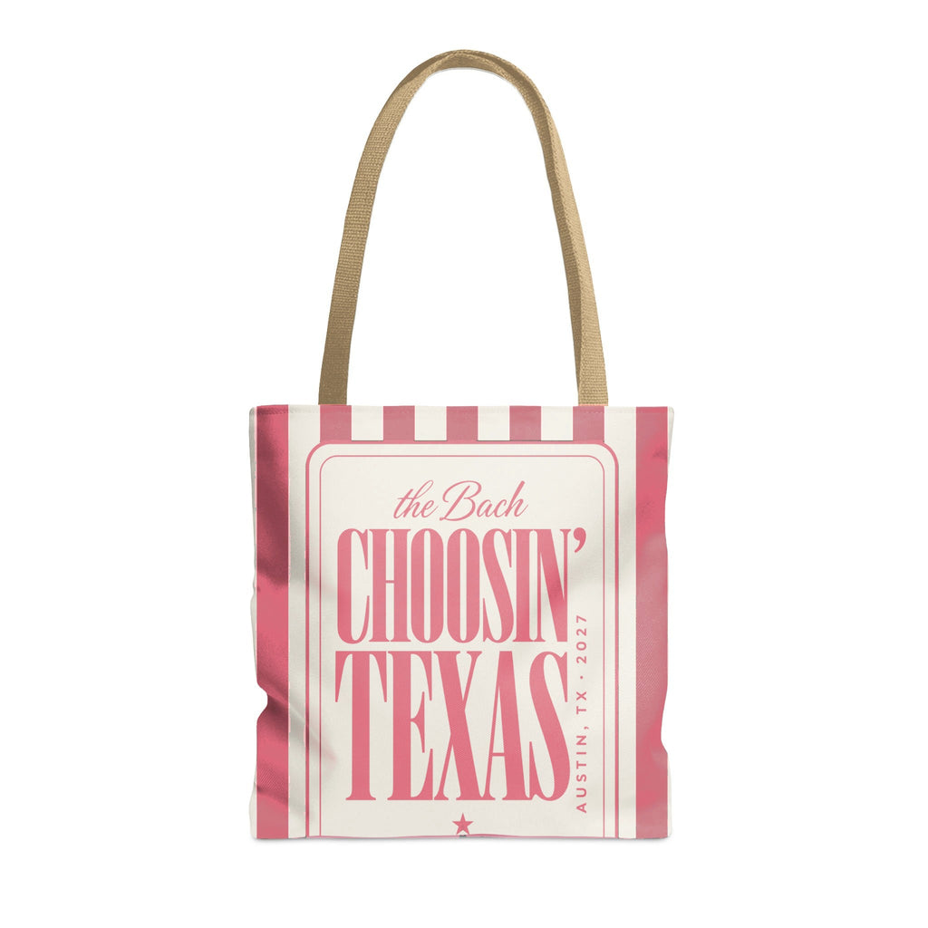 Choosin' Texas striped tote bag, Watermelon