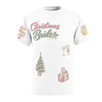 Christmas Bride Doodles T-shirt, flat front