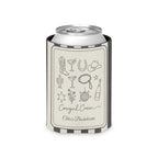 Cowgirl Bride & Crew striped can cooler, Pepper
