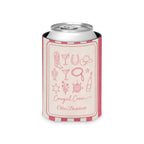 Cowgirl Bride & Crew striped can cooler, Watermelon