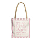 Cowgirl Bride & Crew striped tote bag, Blossom