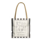 Cowgirl Bride & Crew striped tote bag, Pepper