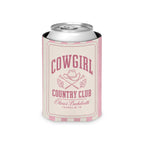 Cowgirl Country Club striped can cooler, Blossom