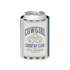 Cowgirl Country Club striped can cooler, Blue Jean
