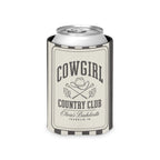 Cowgirl Country Club striped can cooler, Pepper