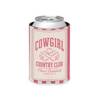 Cowgirl Country Club striped can cooler, Watermelon
