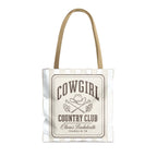 Cowgirl Country Club striped tote bag, Bride