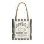 Cowgirl Country Club striped tote bag, Pepper