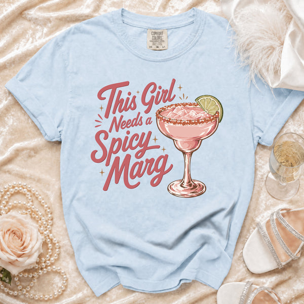 Spicy Marg T-Shirt in Chambray