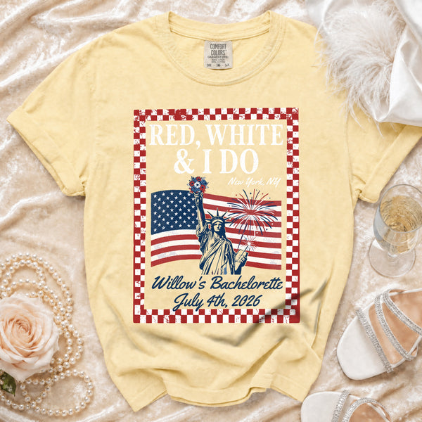 July 4th Bachelorette T-Shirt in Butter