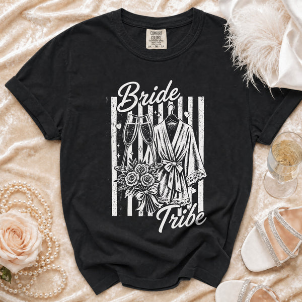 Bride Tribe T-shirt in Black