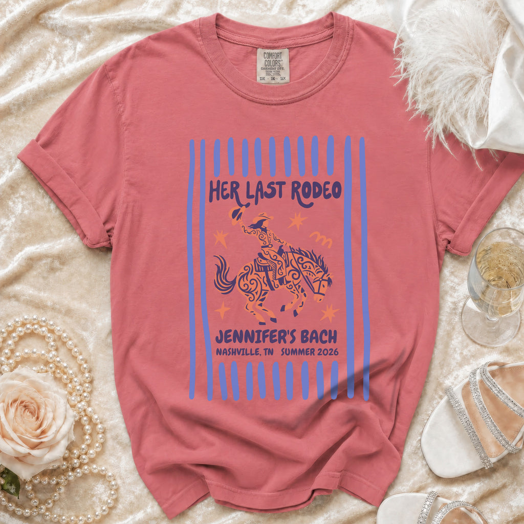 Her Last Rodeo Jennifer's Bach Nashville TN Summer 2026 t-shirt graphic.